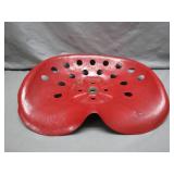 Red Painted Tractor Seat