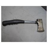 Steel-Handled Hatchet With Black Grip