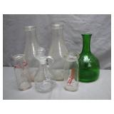 Glass Bottles and Carafe Collection