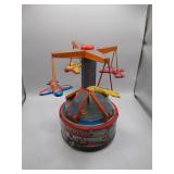 Vintage Tin Wind-Up Carousel Toy