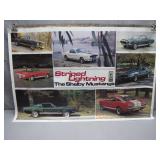 Striped Lightning Shelby Mustangs Poster