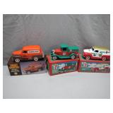 3 Die-Cast Collectorï¿½s Banks with Boxes