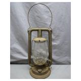 Antique Oil Lantern With Rusted Patina