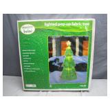 Merry Brite Lighted Pop-Up Fabric Tree