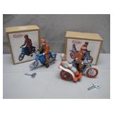 Lorenz Wind-Up Motorcycle Toys