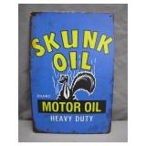 Retro-Style Skunk Oil Motor Oil Sign