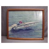 Framed Offshore Powerboat Racing Photo