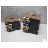8-Track Tape Storage Cases with Tapes