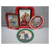 Retro-Style Coca-Cola Collector Trays Set