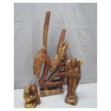 Hand-Carved Wooden Figurines