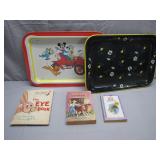 Disney Tray and Assorted Books Lot