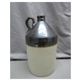 Glazed Top Stoneware Crock Jug