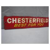 Chesterfield Advertising Metal Sign