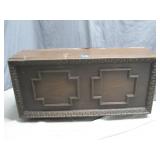 Wooden Case With 8-Track Tapes