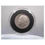 1956 D Roosevelt Silver Dime in Display