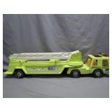 Metal Yellow Nylint Firetruck with Ladder