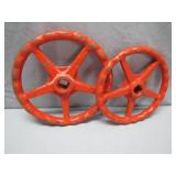 Red Cast Iron Valve Wheels