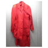 Women's Red Two-Piece Suit Set