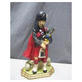 Cast Iron Door Stop of Bagpiper Figurine