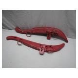 Wooden Hanes Painted Red