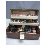 Tackle Box with Contents and Fishing Gear