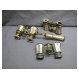 Three Opera Glasses with Inlay