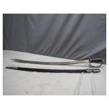 Stainless Steel Saber With Scabbard