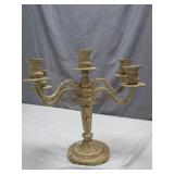 Traditional Multi-Arm Metal Candelabra