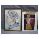 Signed Portrait and Abstract Prints
