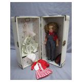 Vintage Doll With Wardrobe Trunk