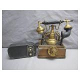 Decorative Rotary Phone Replica with Speaker Combo