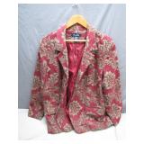Denim & Co. Floral Jacket, Size XL