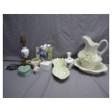 Decorative Ceramics and Lamp Lot