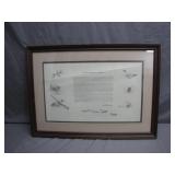 Framed Artwork: 'South Bottoms - Pintails'