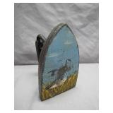 Hand-Painted Iron With Goose Scene
