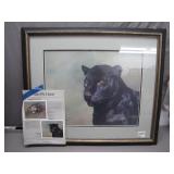 Alan M. Hunt Signed Jaguar Print