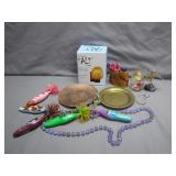 Eclectic Group Lot of Decor and Trinkets