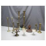 Metal and Glass Candle Holders