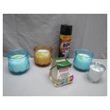 Citronella Candles And BBQ Spray Combo