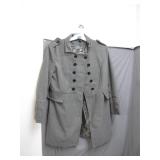 Double-Breasted Gray Coat, Size Large