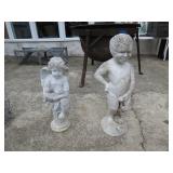 Garden Figures: Cherub and Boy Statue
