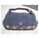 Dooney & Bourke Blue and Brown Shoulder Bag