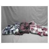 3 Women's Size Large Flannels