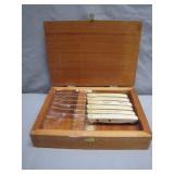 Sabatier Knife Set in Wooden Case