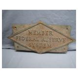 Vintage Bronze Sign