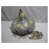 Tiffany-Style Leaded Glass Pendant Light