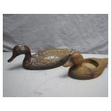 Hand-Carved Wooden Ducks by Cains Woodcarvers
