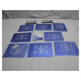 Metal Printing Plates with Symbolic Designs