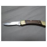 Buck Knife w/ Brass & Wood Handle