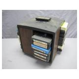 Retro 8-Track Tape Holder with Music Collection